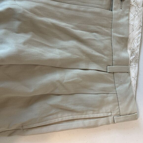 New Jos A Bank Pants 38 x 32 Beige Pleated Cuffed Casual Beachy Classic - Picture 8 of 13